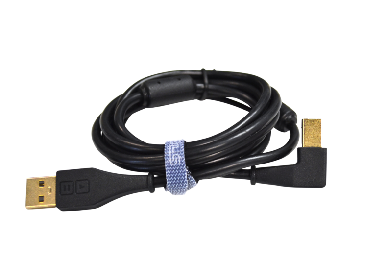 Chroma Cable USB-A to B angled black – Bild 6