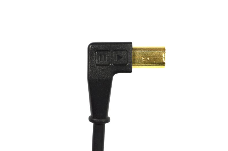 Chroma Cable USB-A to B angled black – Bild 3
