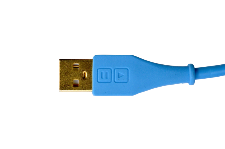 Chroma Cable USB-A to B angled blue – Bild 3