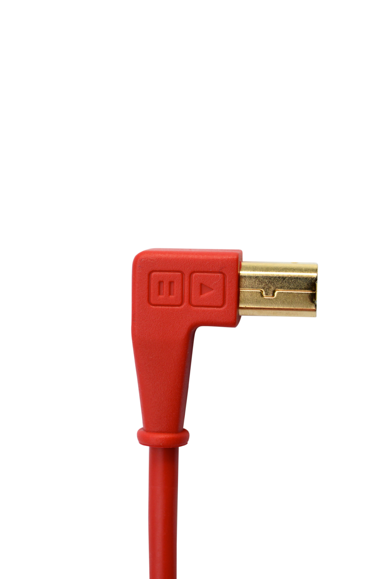 Chroma Cable USB-A to B angled red – Bild 4