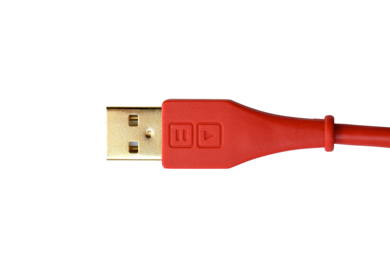 Chroma Cable USB-A to B angled red – Bild 3