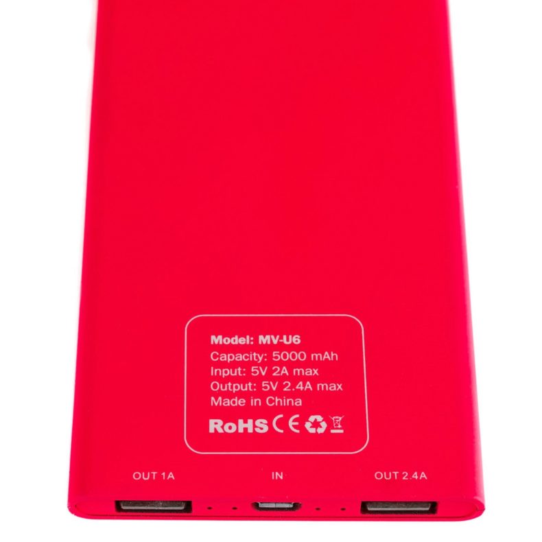 Battery Charger / Power Bank, Red – Bild 2