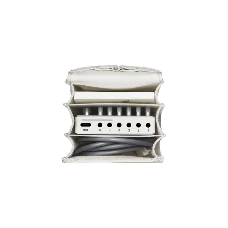 field accordion bag white – Bild 3