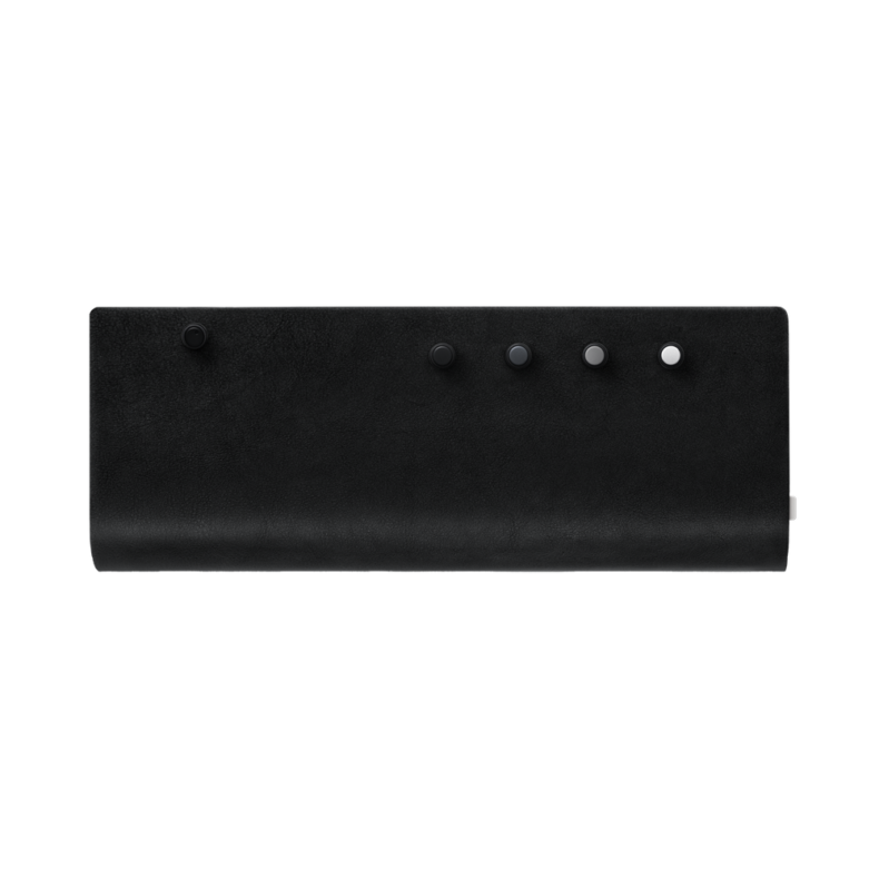 field leather wrap black
