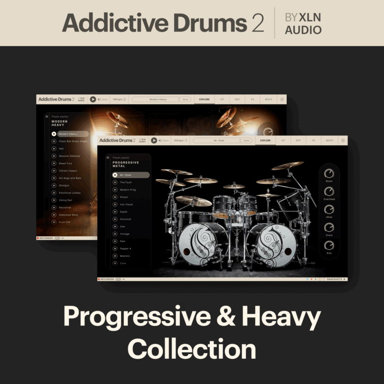 Addictive Drums 2 Progressive and Heavy Collection